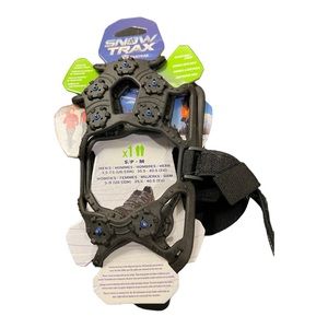 Snow Trax Traction Shoes Boots With Spikes and Straps.